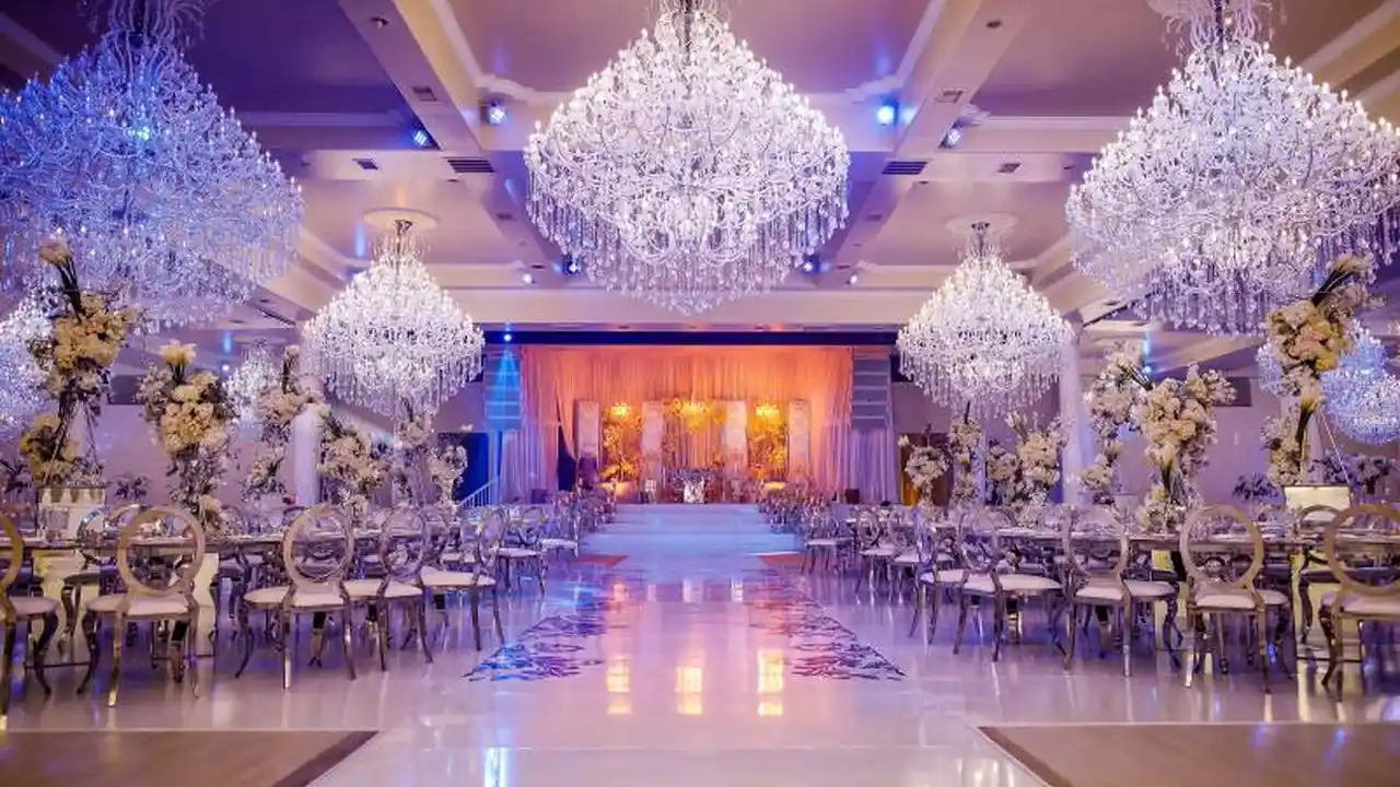 overhead view of corned beef sliced and on a platter with cabbage, potatoes, and carrots